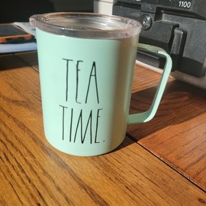 Rae dunn tea time metal travel mug